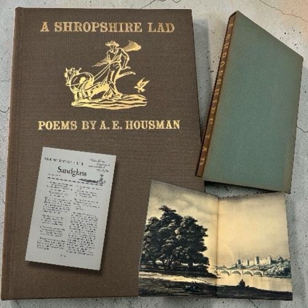 A Shropshire Lad By A.E Housman The Heritage Club Sandglass Hardcover Book
